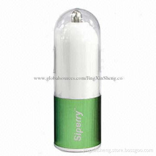 1A Mini USB Car Charger for iPhone& iPad, with 12V-24V AC Voltages